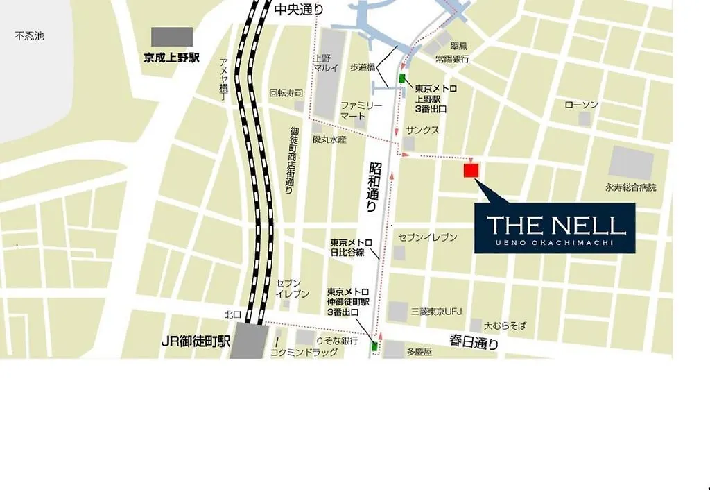 The Nell Ueno Okachimachi Hotel Tokyo Capsule hotel
